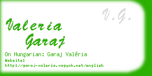 valeria garaj business card